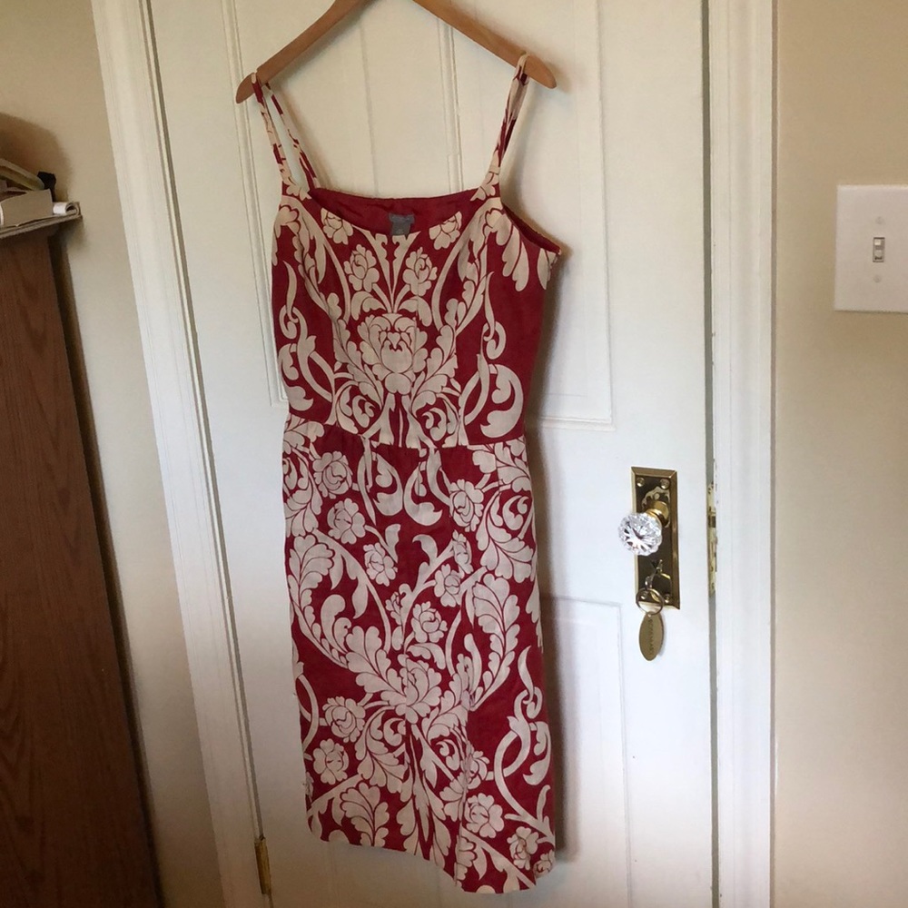 Ann Taylor Floral Print Linen Sundress